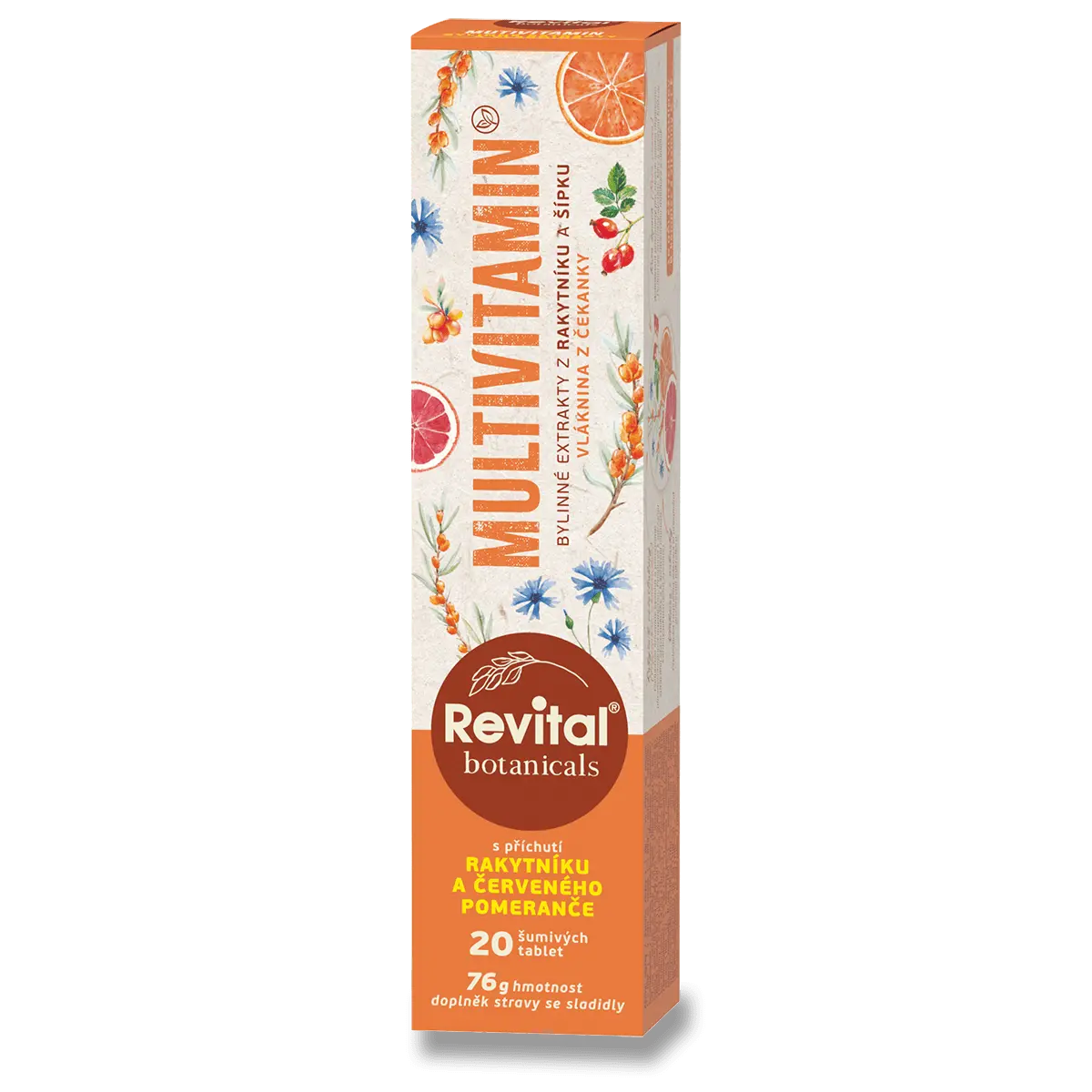 Revital Botanicals Multivitamín - šumivé tablety - 20 tablet