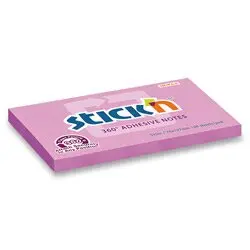 Samolepicí bloček Stick'n 360° 76 × 127 mm, 100 lístků, růžový