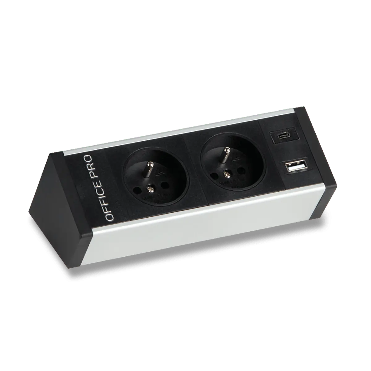 PECZ B 002 - zásuvkový panel - 2x el. zásuvka, USB A + USB C