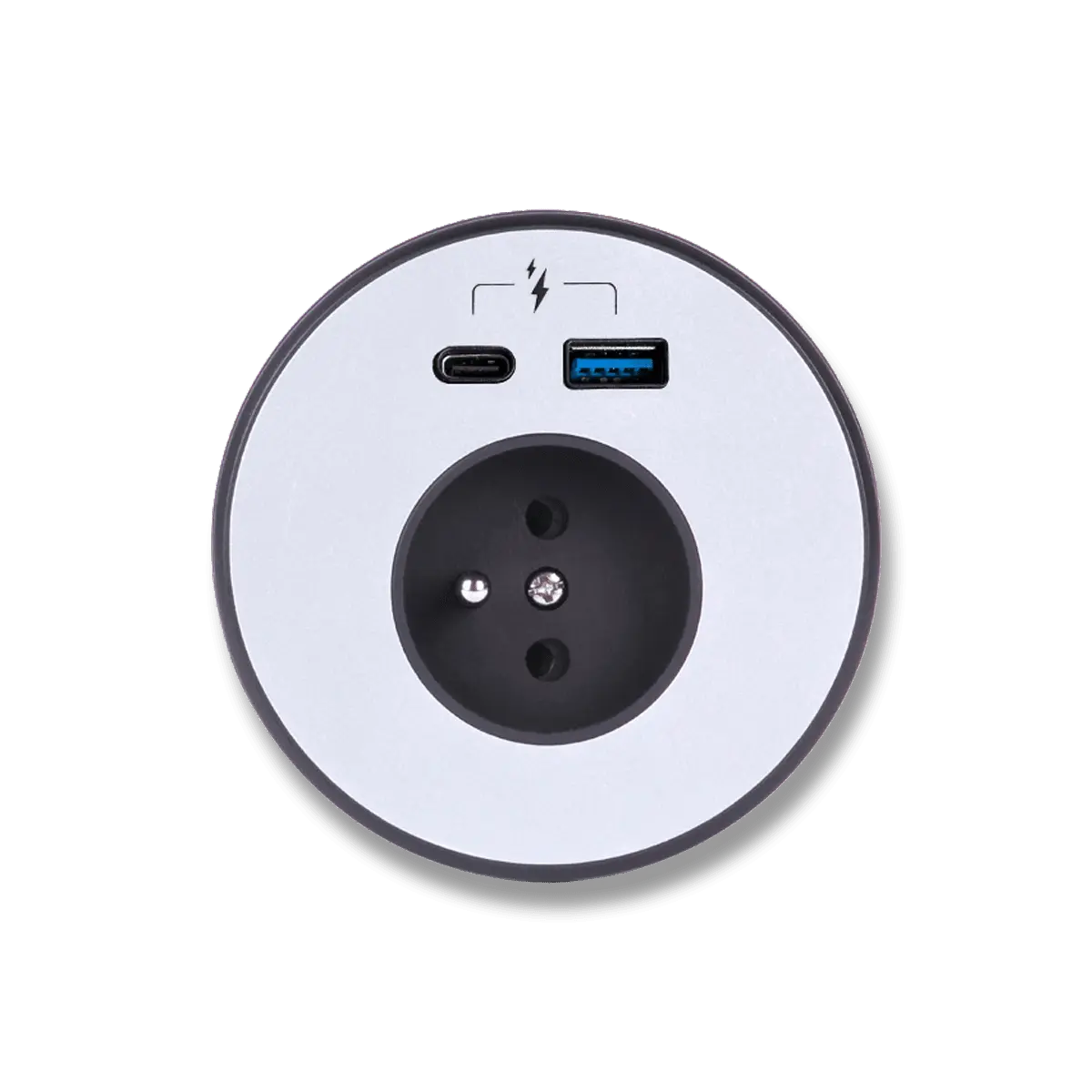 PGCZ 023 - zásuvkový panel - 1x el. zásuvka, USB A + USB C