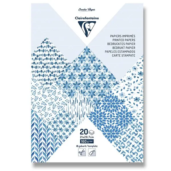 Clairefontaine Origami Shibory A4 - sada papírů - 20 listů