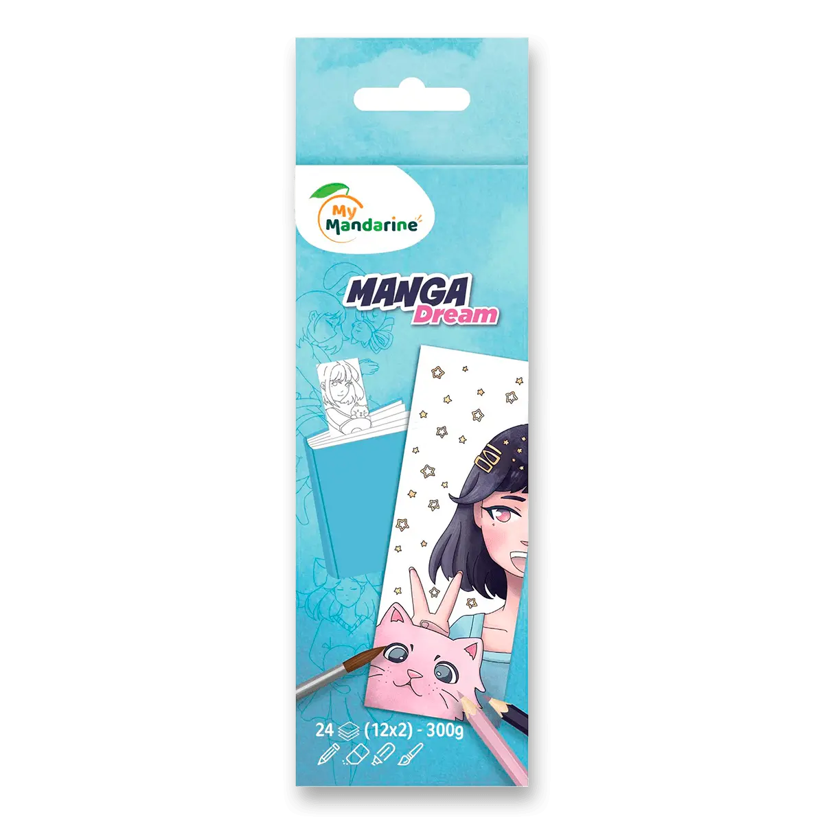 My Mandarine - omalovánky v podobě knižní záložky - Manga Dream