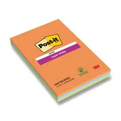 3M Post-it 660 Super Sticky - silně lepicí bloček - 101×152 mm, 3 x 45 l., Boost