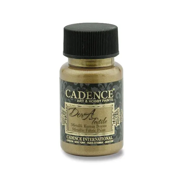 Cadence Dora Textile - textilní barva - antická zlatá