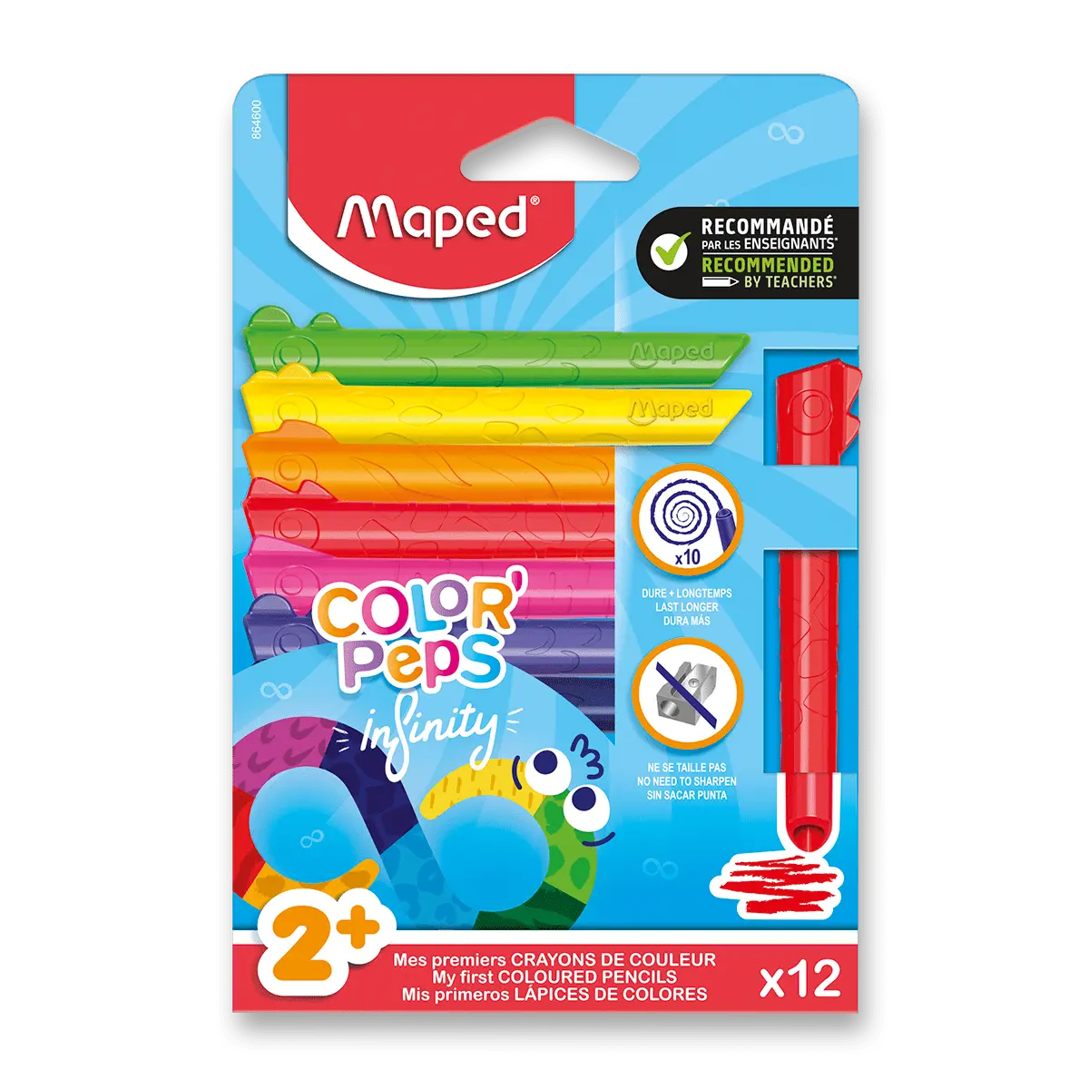 Maped Color'Peps Infinity Kidy Jumbo - pastelky - 12 barev