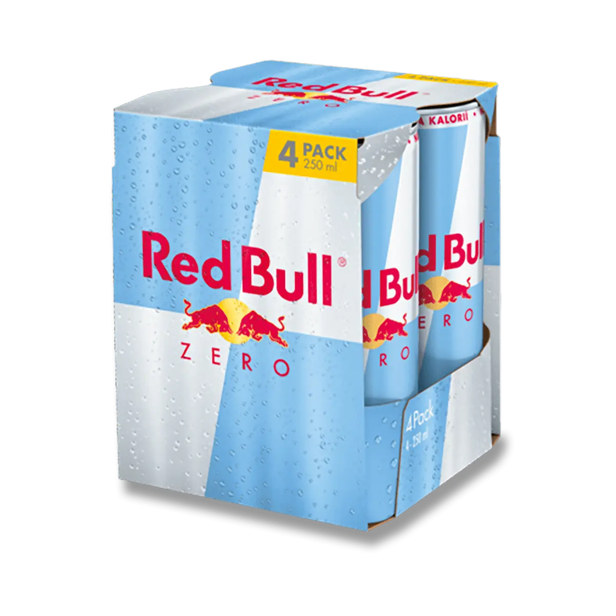 Red Bull ZERO - energetický nápoj - 4 x 0,25 l