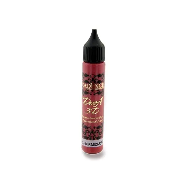 Cadence - metalická kontura - 25 ml, červená