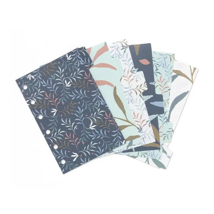 Filofax Rozřazovače pro diář a clipbook Botanical, 6 záložek, kapesní