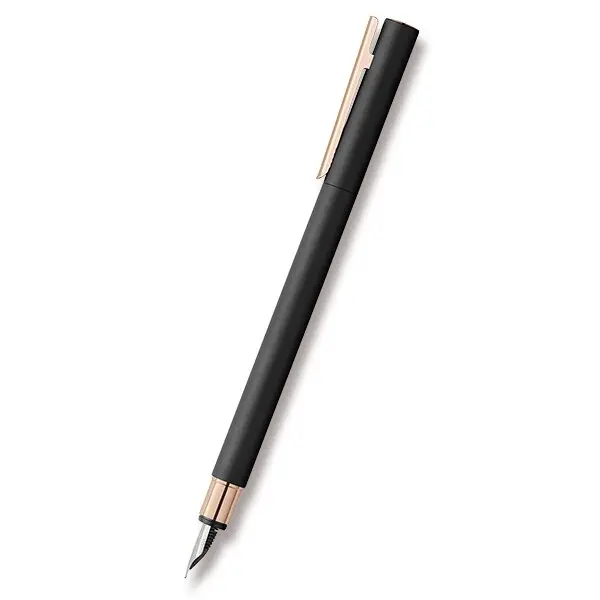 Faber-Castell Neo Slim Black Rosegold - plnicí pero hrot