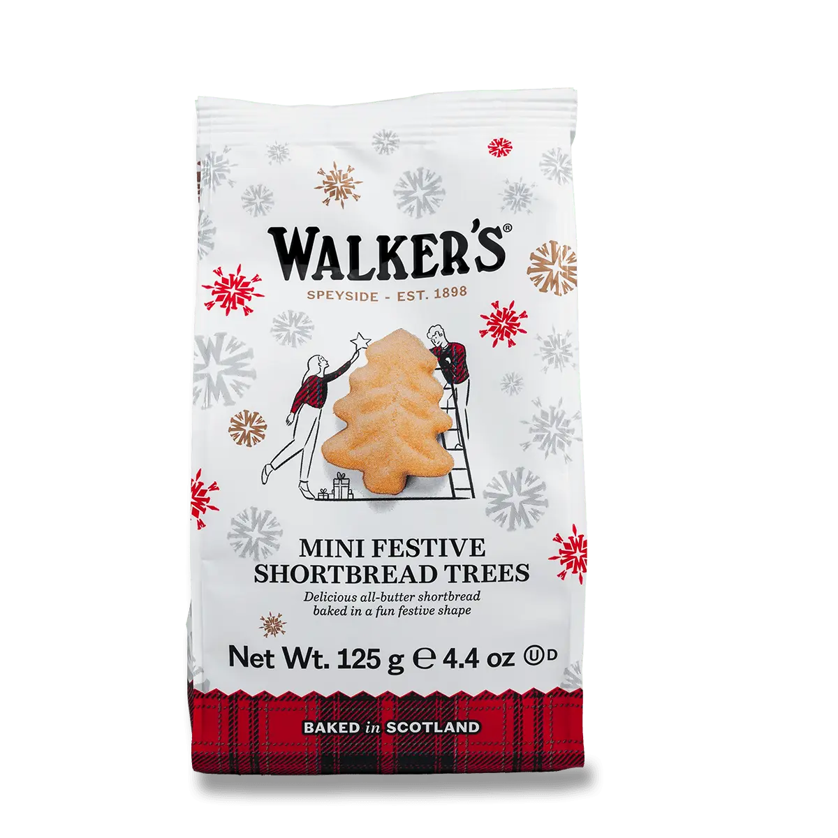 Walkers Vánoční stromečky - máslové sušenky - 125 g