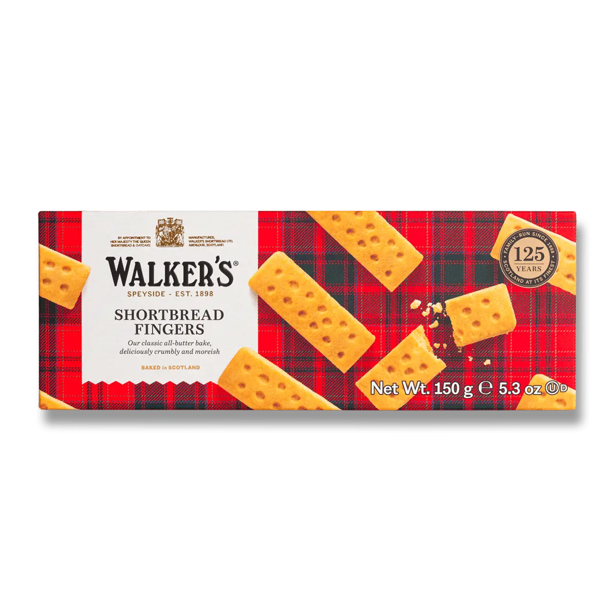Walkers Shortbread Fingers - máslové sušenky - 150 g