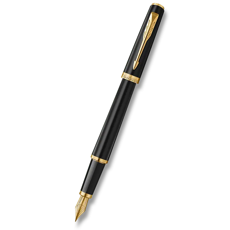 Parker Meridian Matte Black GT - plnicí pero hrot M