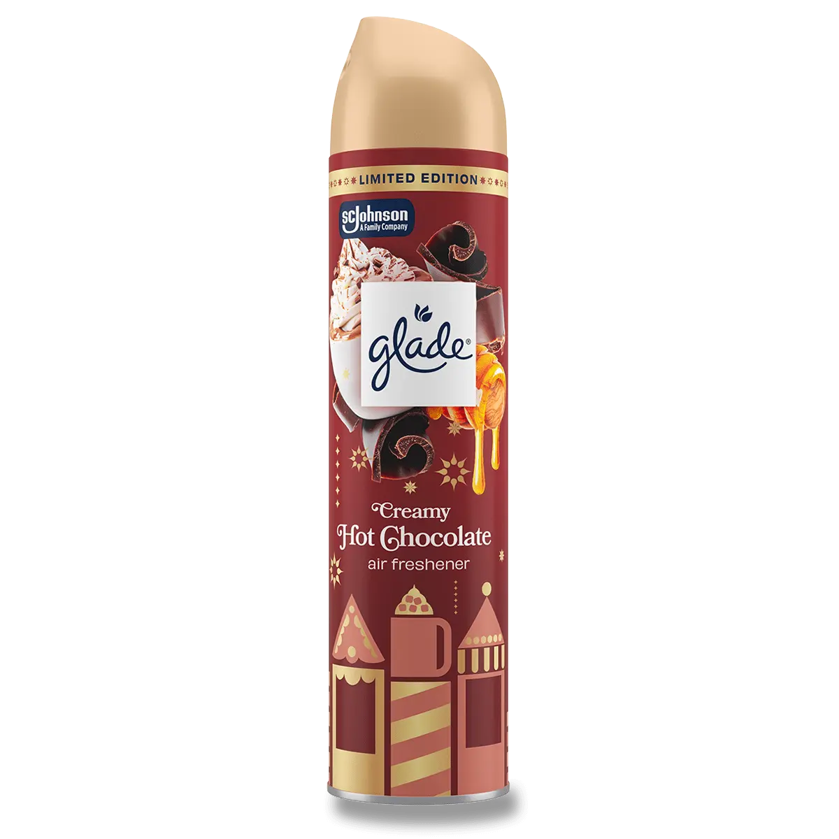 Glade - osvěžovač vzduchu - Creamy Hot Chocolate, 300 ml