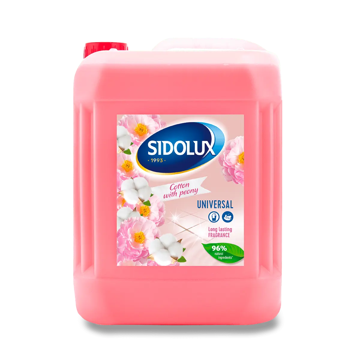 Sidolux Universal - čisticí prostředek – Bavlna s pivoňkou, 5 l