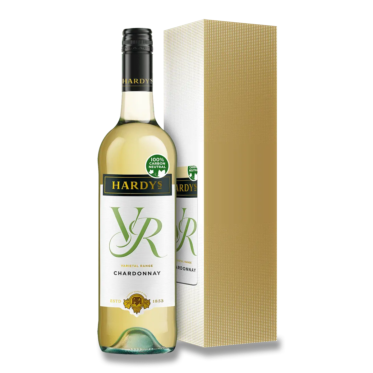 Hardys VR Chardonnay - bílé víno, 0,75 l - dárkové balení
