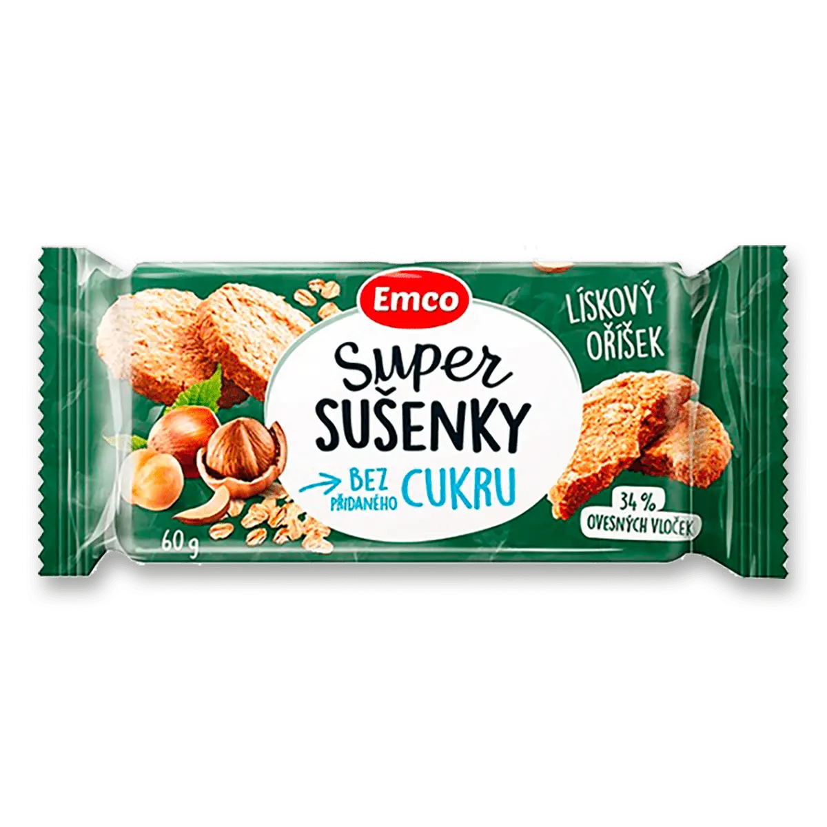 EMCO Super sušenky lískový oříšek 60g