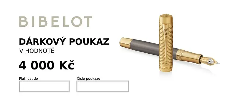 Dárkový poukaz v hodnotě 4000 Kč