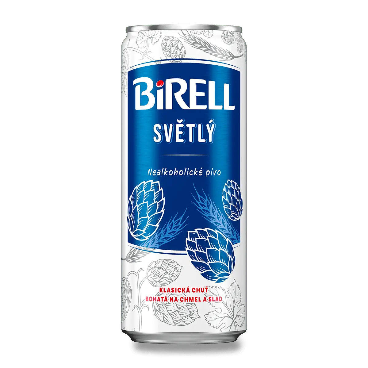 Birell - nealkoholické pivo - 0,33 l, plech