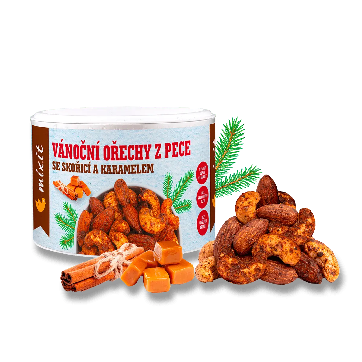 Mixit Vánoční ořechy z pece - směs ořechů - 160 g
