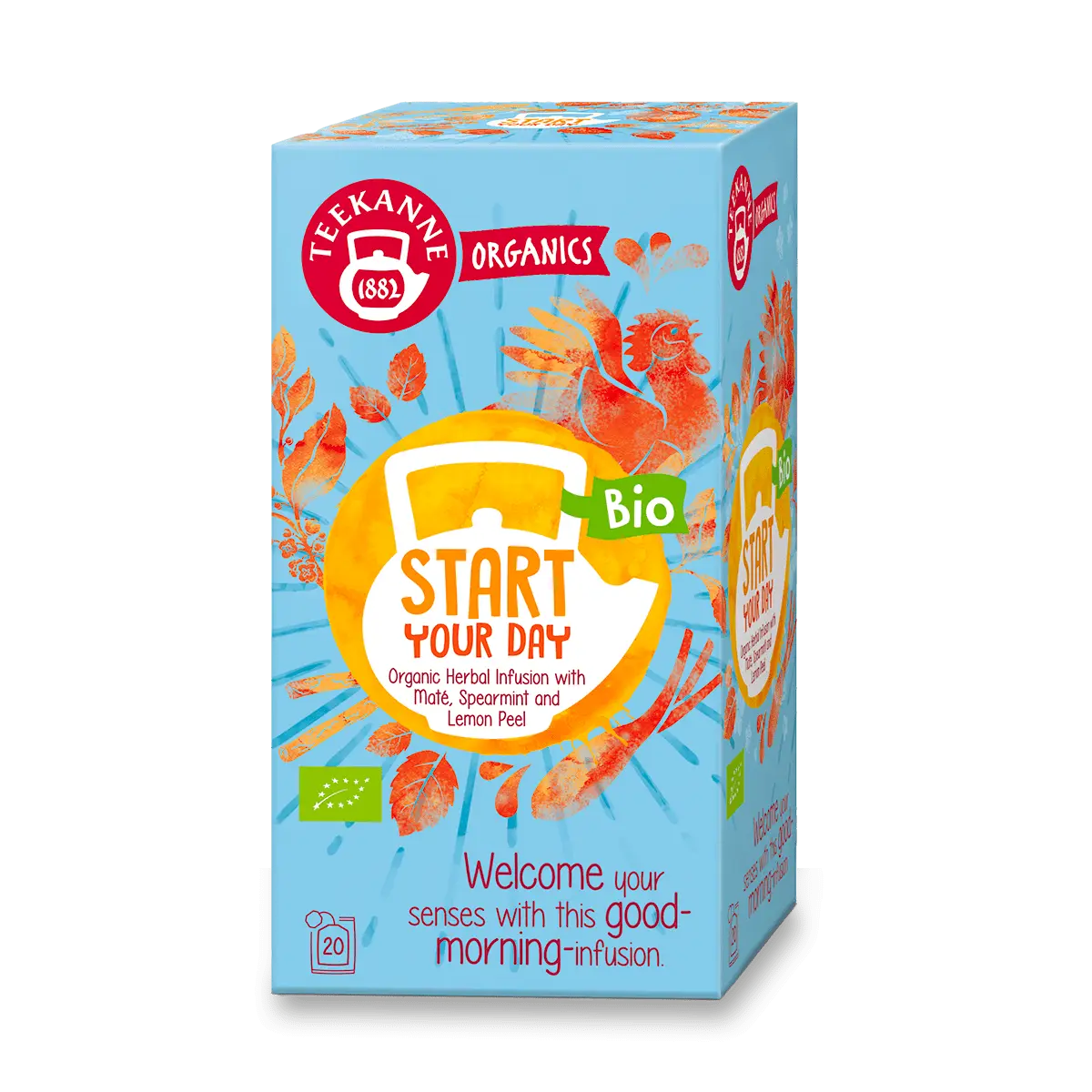 Bylinný čaj Teekanne ORGANICS - Start Your Day 20x 1,8 g