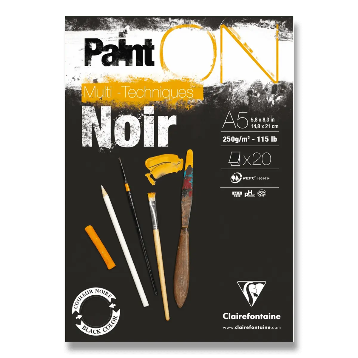 Clairefontaine Paint'ON Black - blok -