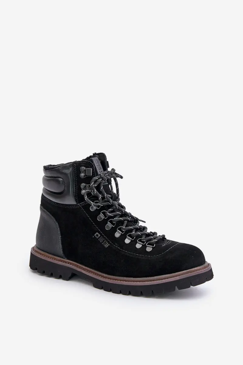 BIG STAR SHOES Semišové Zateplené Boty Třpytky Pánské Big Star