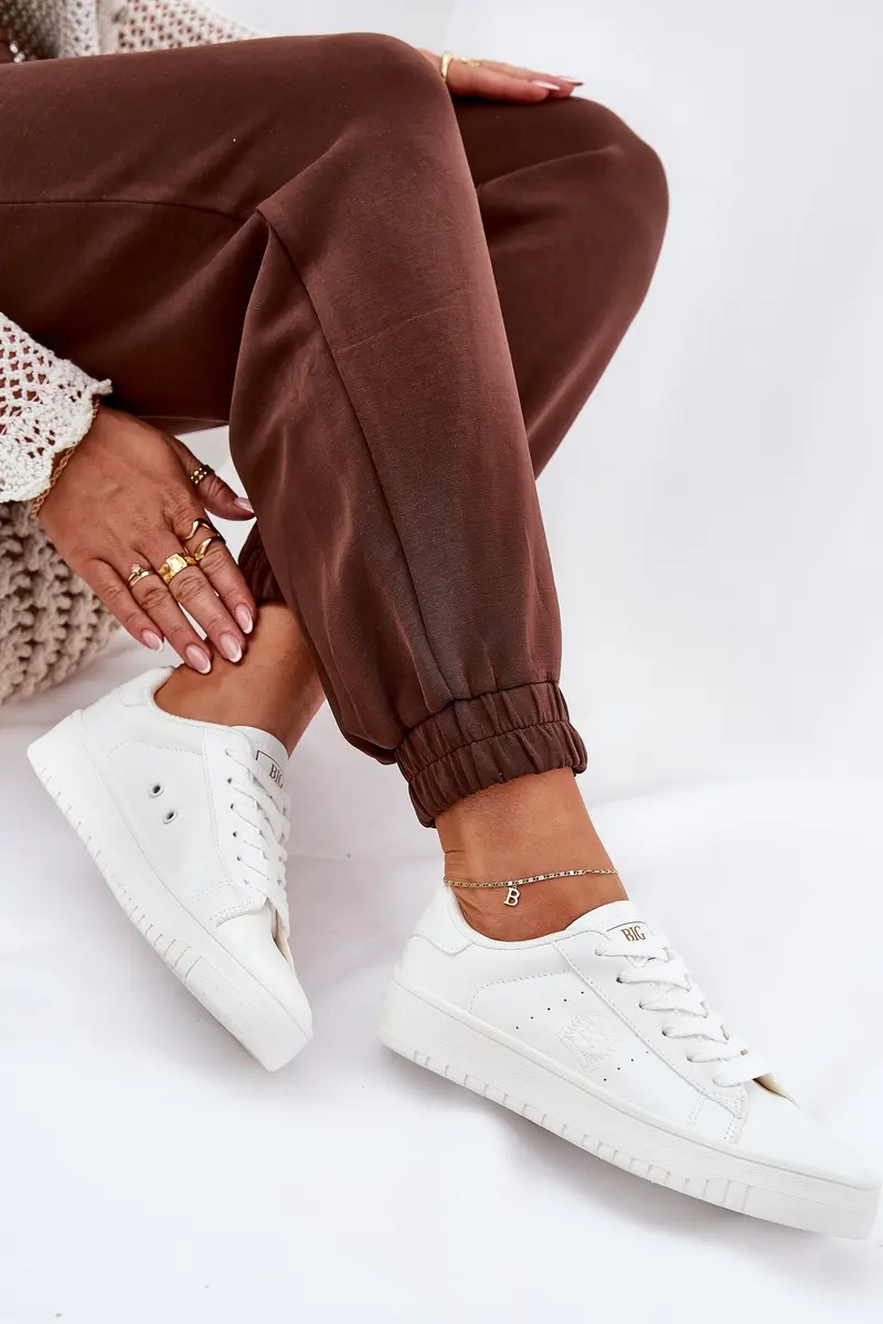 BIG STAR SHOES Nízké Dámské Tenisky Z Eko Kůže Big Star