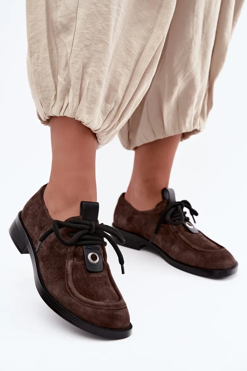 Dámské barefoot mokasíny z přírodního semiše