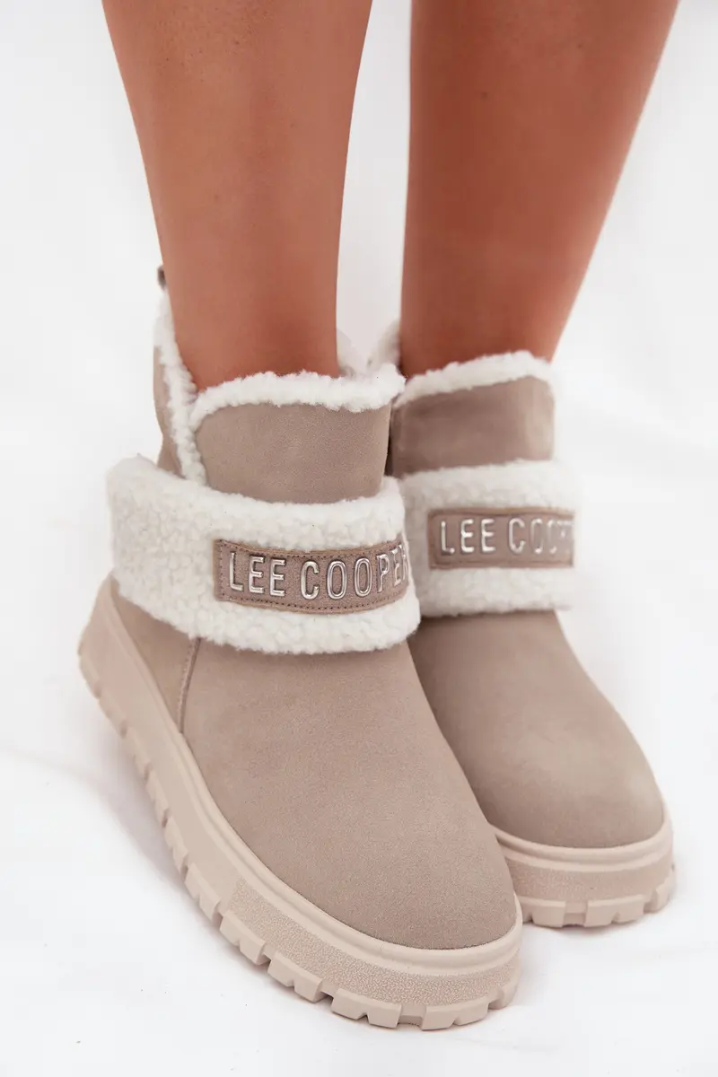 Dámské sněhule Lee Cooper z přírodní semišové kůže