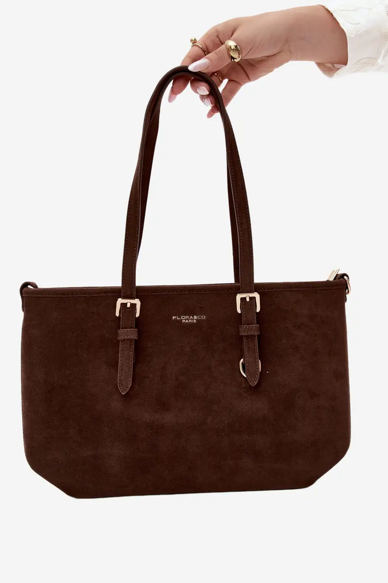 Flora&Co Shopper taška z imitace semiše