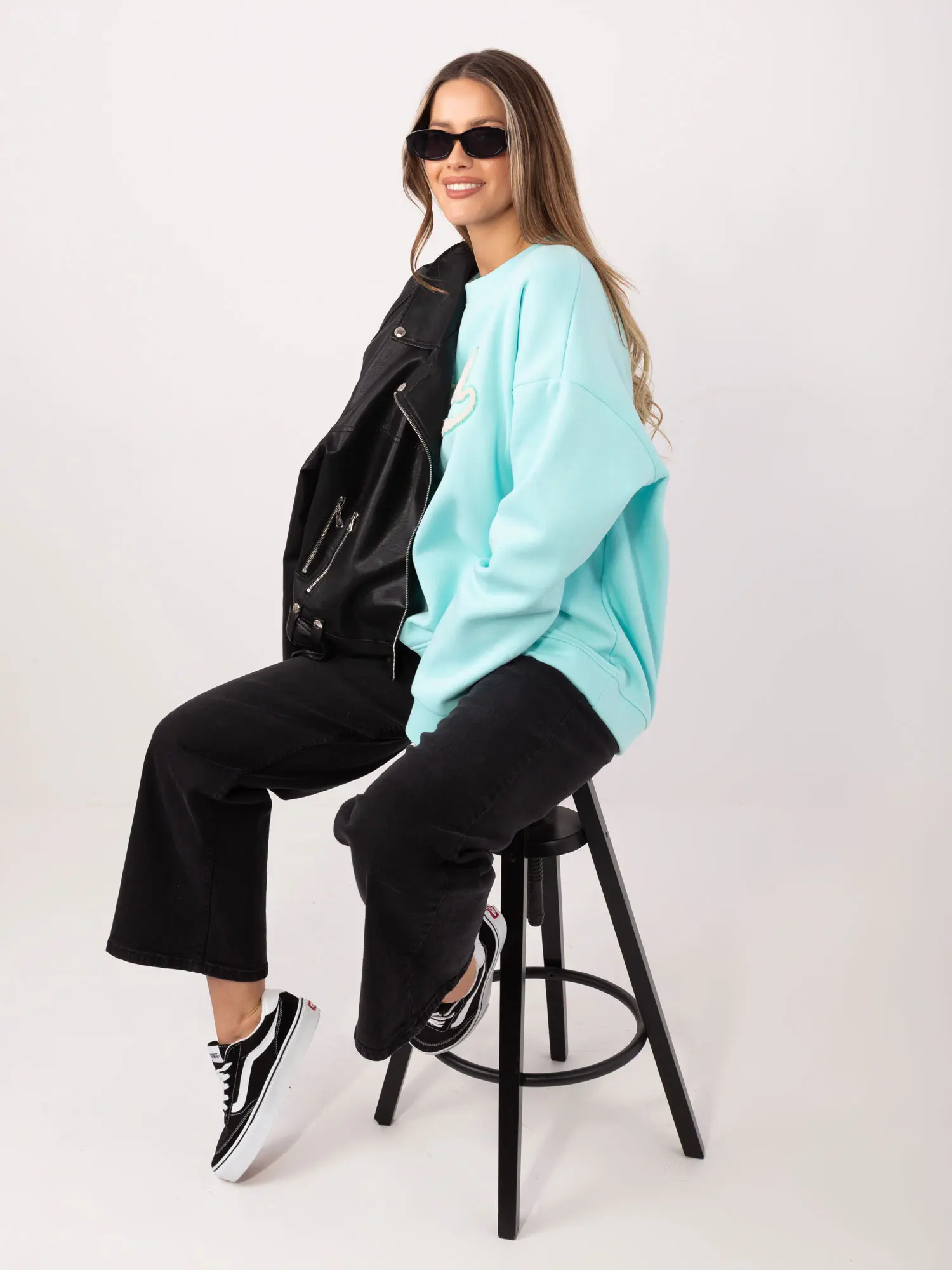 Mátová dámská oversize mikina