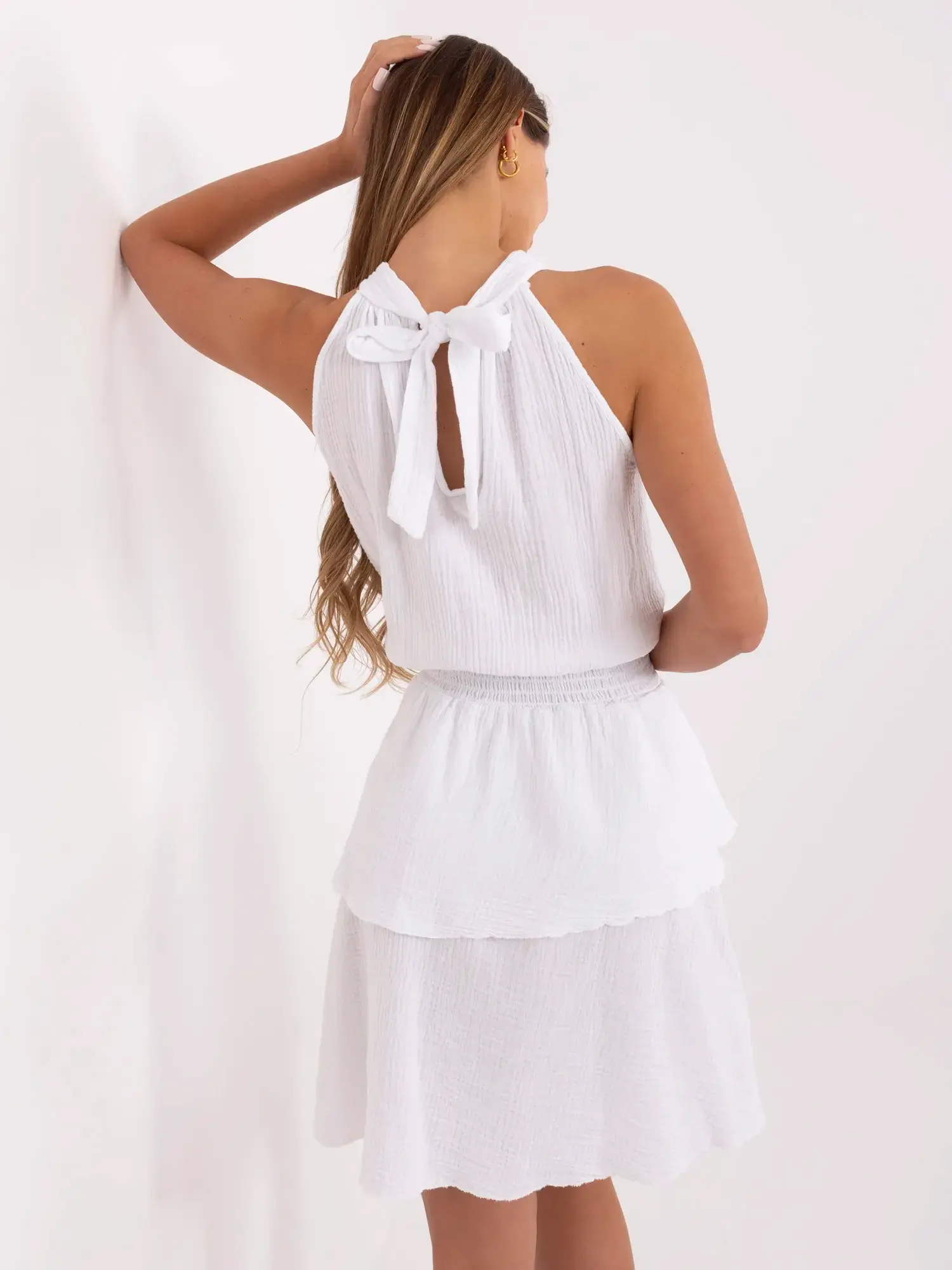 Šaty MI SK 92166.71P bílé - Fprice UNI