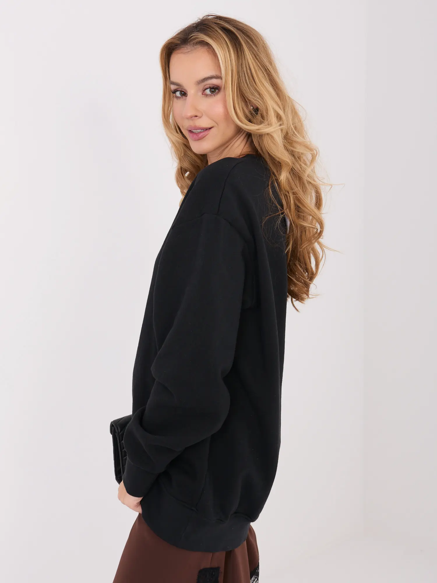 Černá oversized mikina