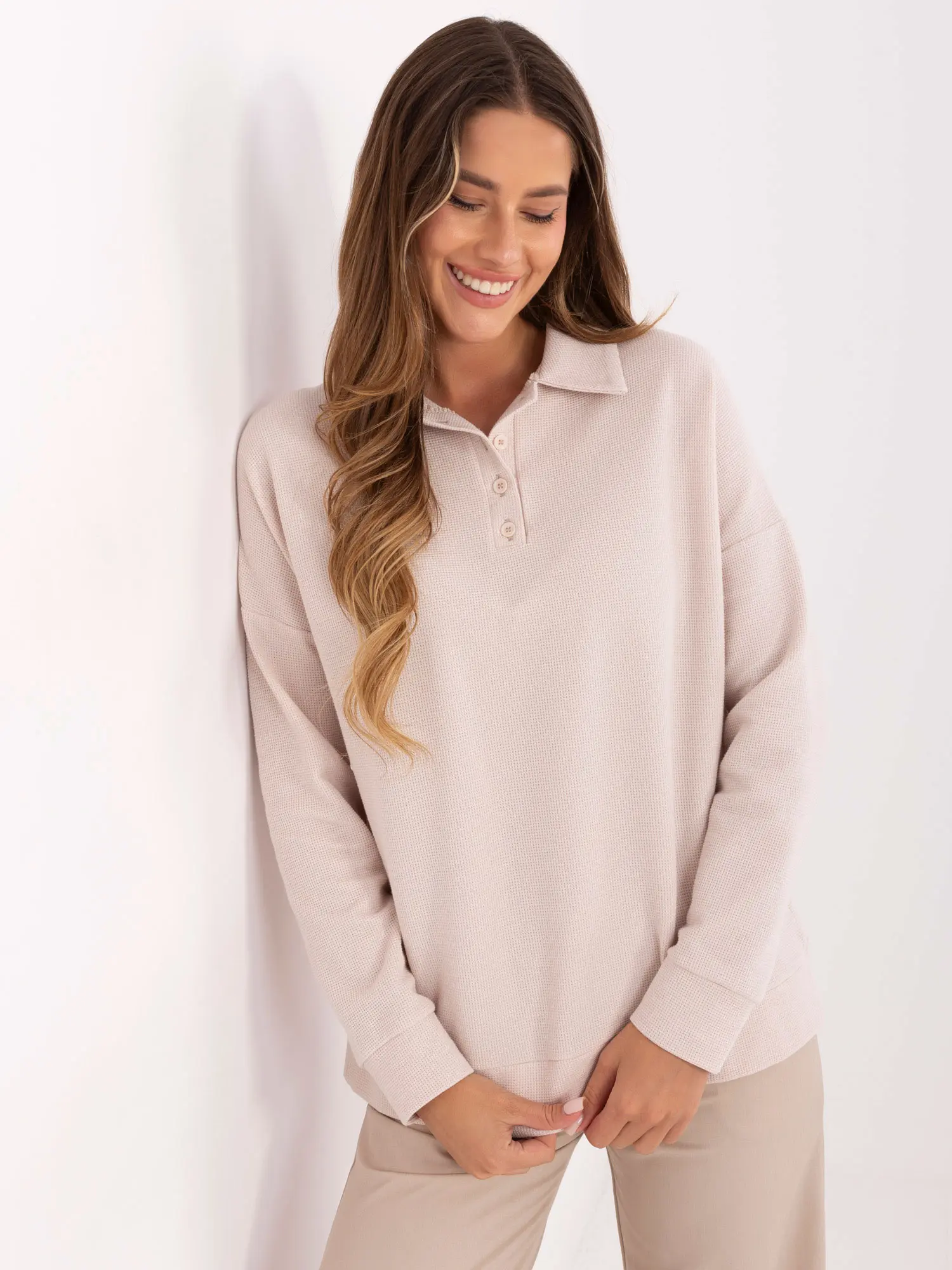 Blouse-LK-BZ-510126.00-light beige