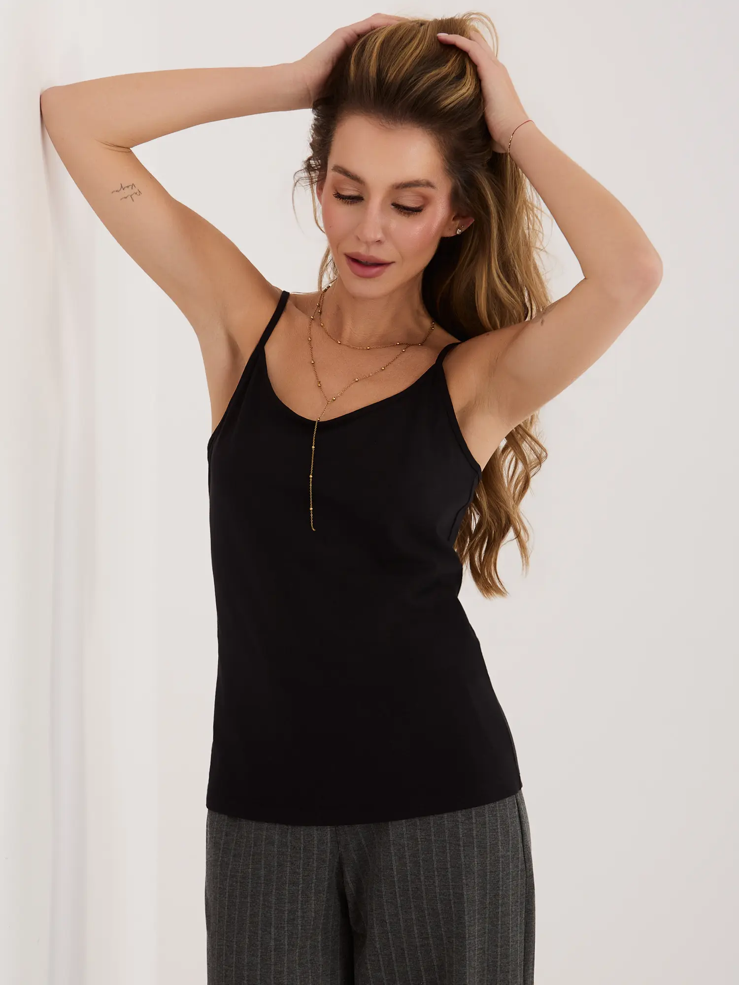 Černý dámský basic top