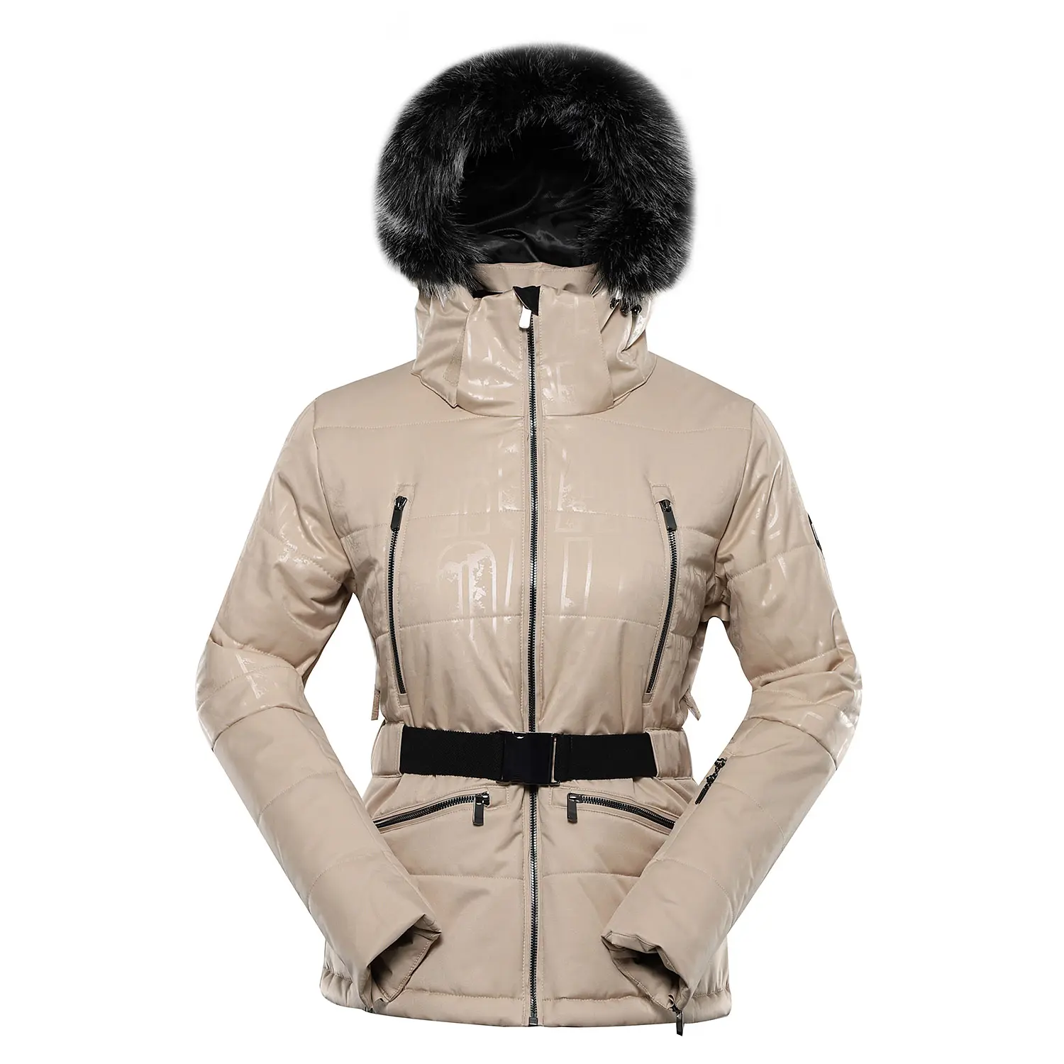 Dámská lyžařská bunda s membránou ptx snow ALPINE PRO DAMA white pepper