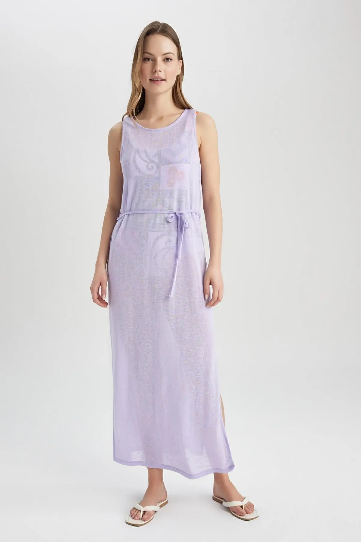 DEFACTO Fall In Love Mesh Look Beach Dress
