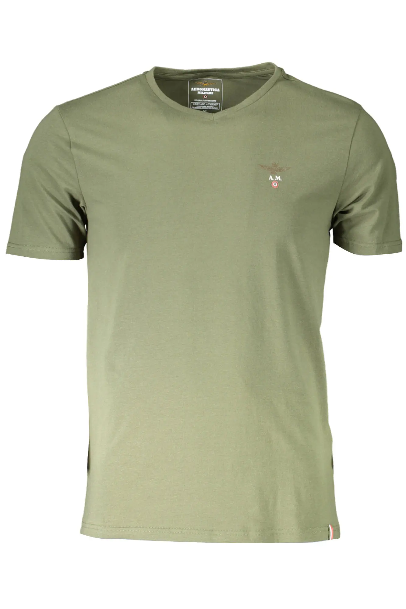 AERONAUTICA MILITARE zelené pánské tričko
