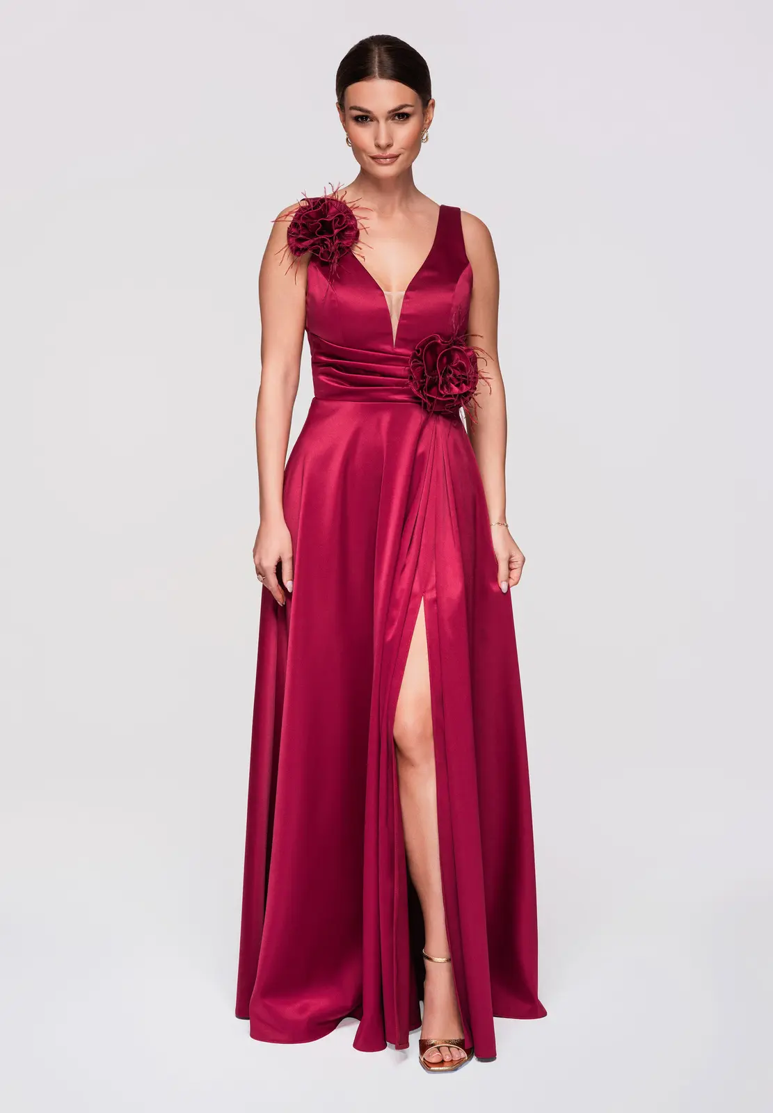 Elegantní maxi večerní šaty