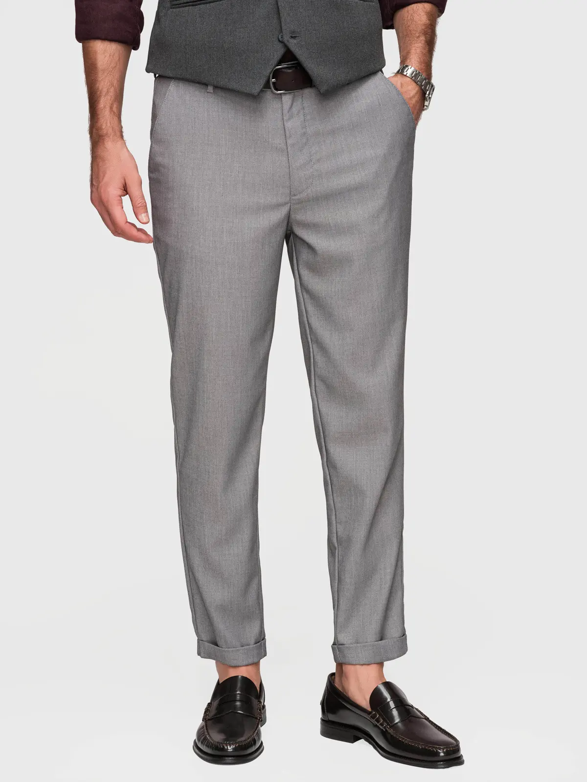 Pánské regular fit chino kalhoty