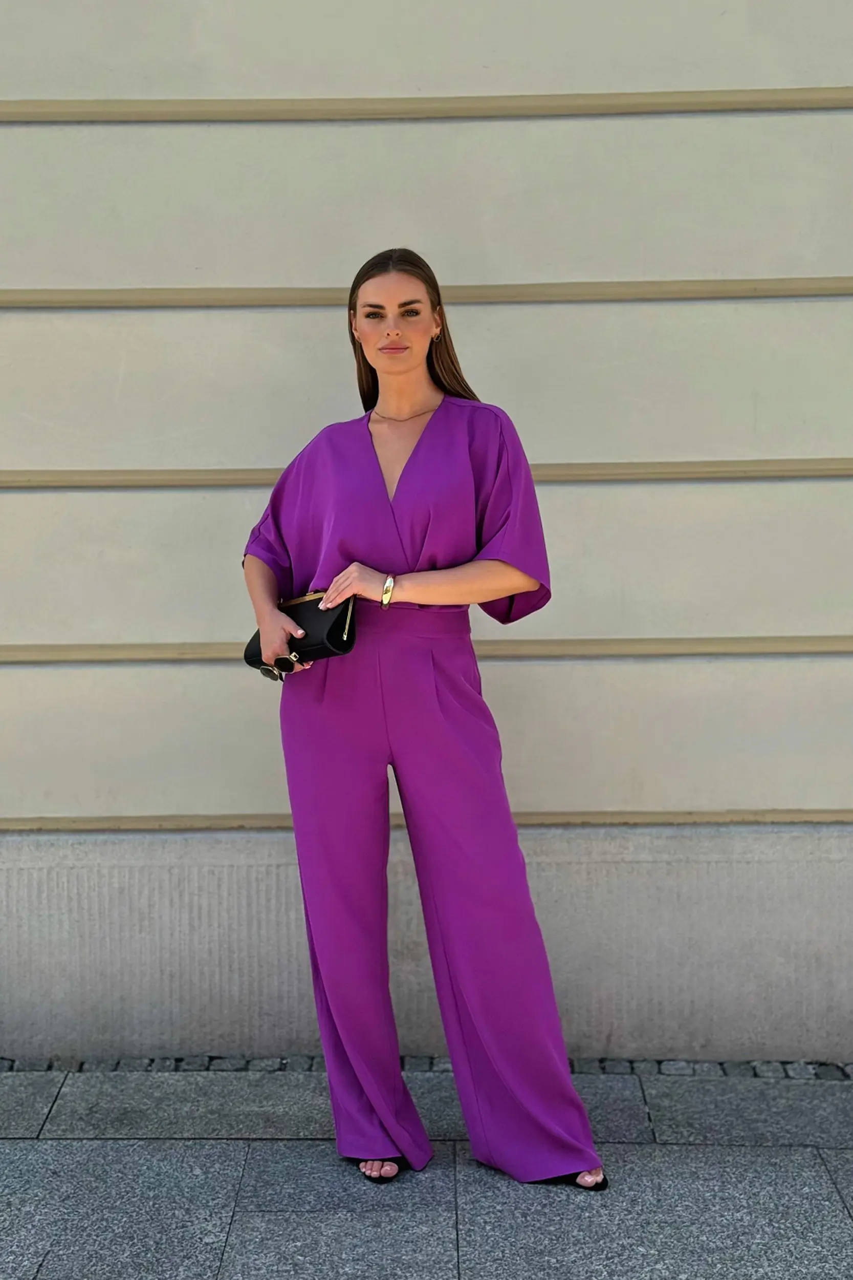 Dámský overal S395 levandulová - Stylove 2XL