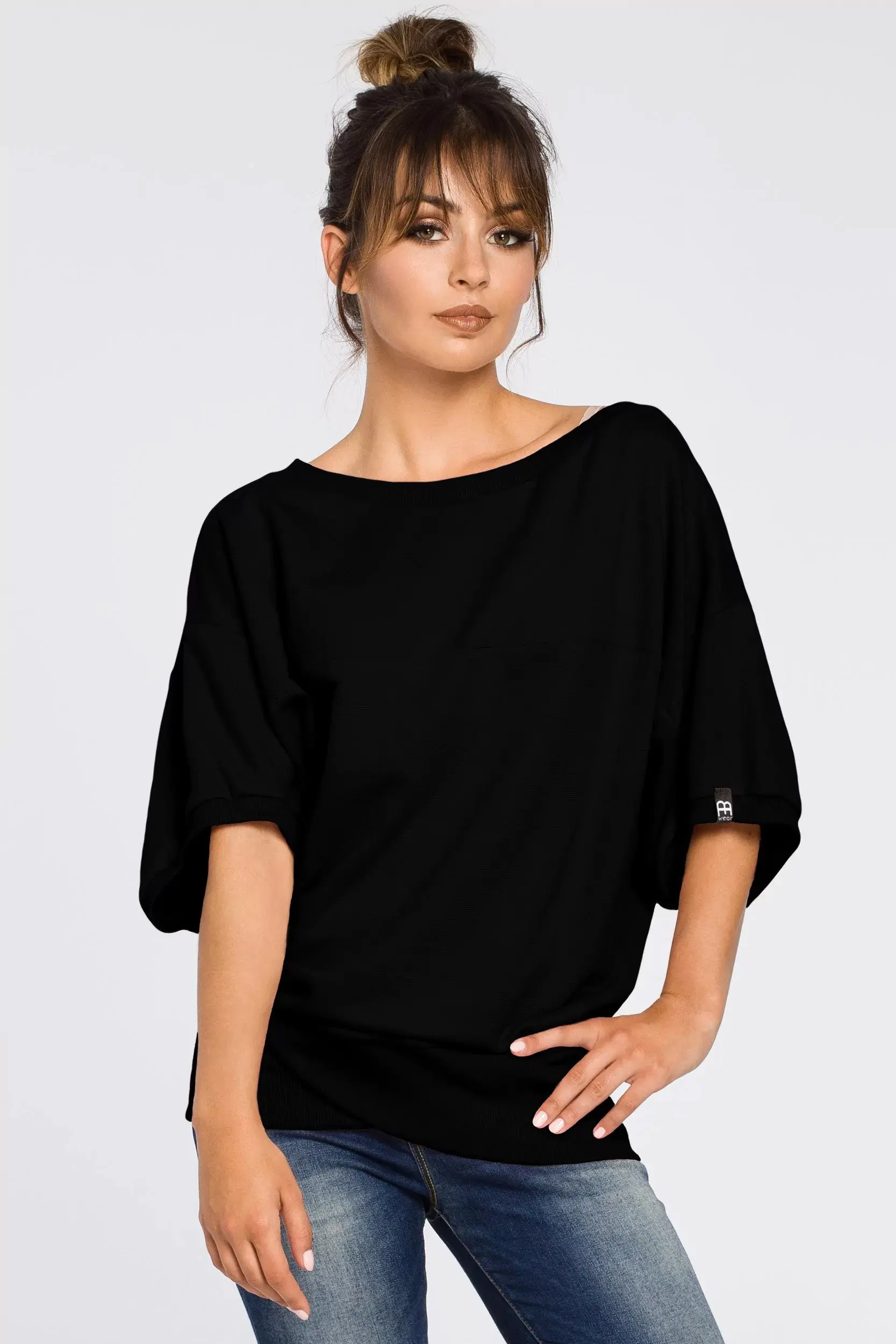 Dámský svetřík B048 - BeWear černá XXL/XXXL