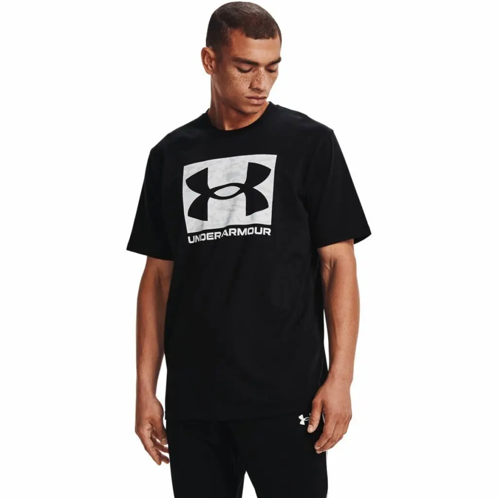 Under Armour triko UA ABC CAMO BOXED LOGO SS-BLK 1361673-001