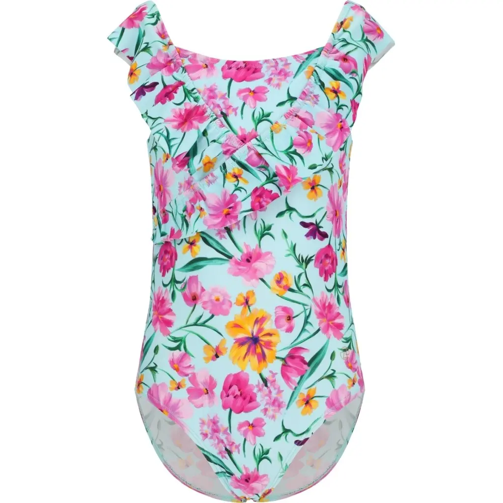 Dívčí jednodílné plavky ZigZag Tropical