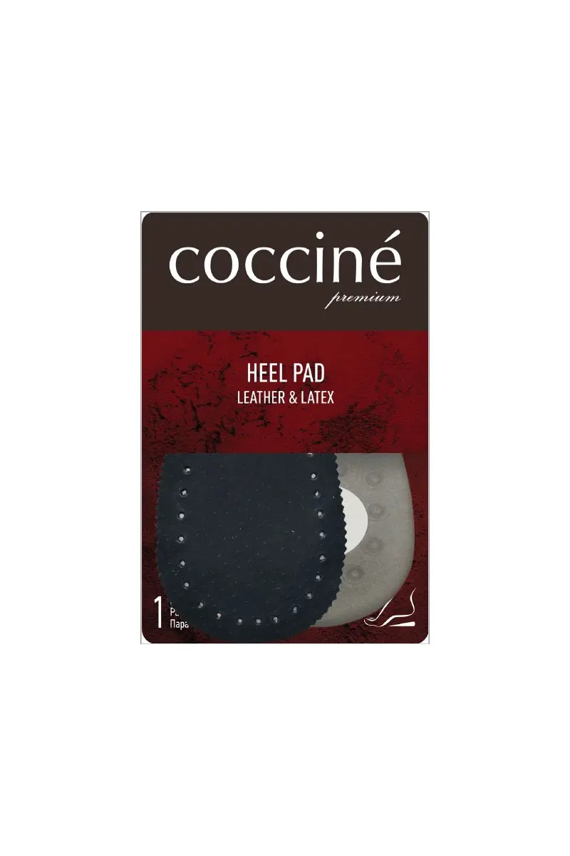 Coccine Latex Leather Heel Black