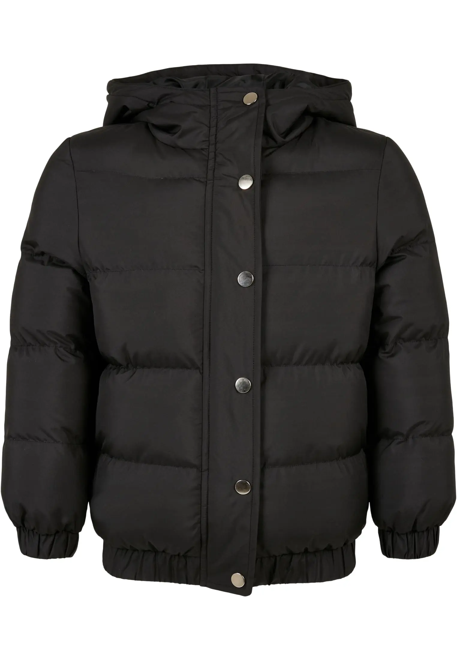 Dívčí bunda Puffer s kapucí černá