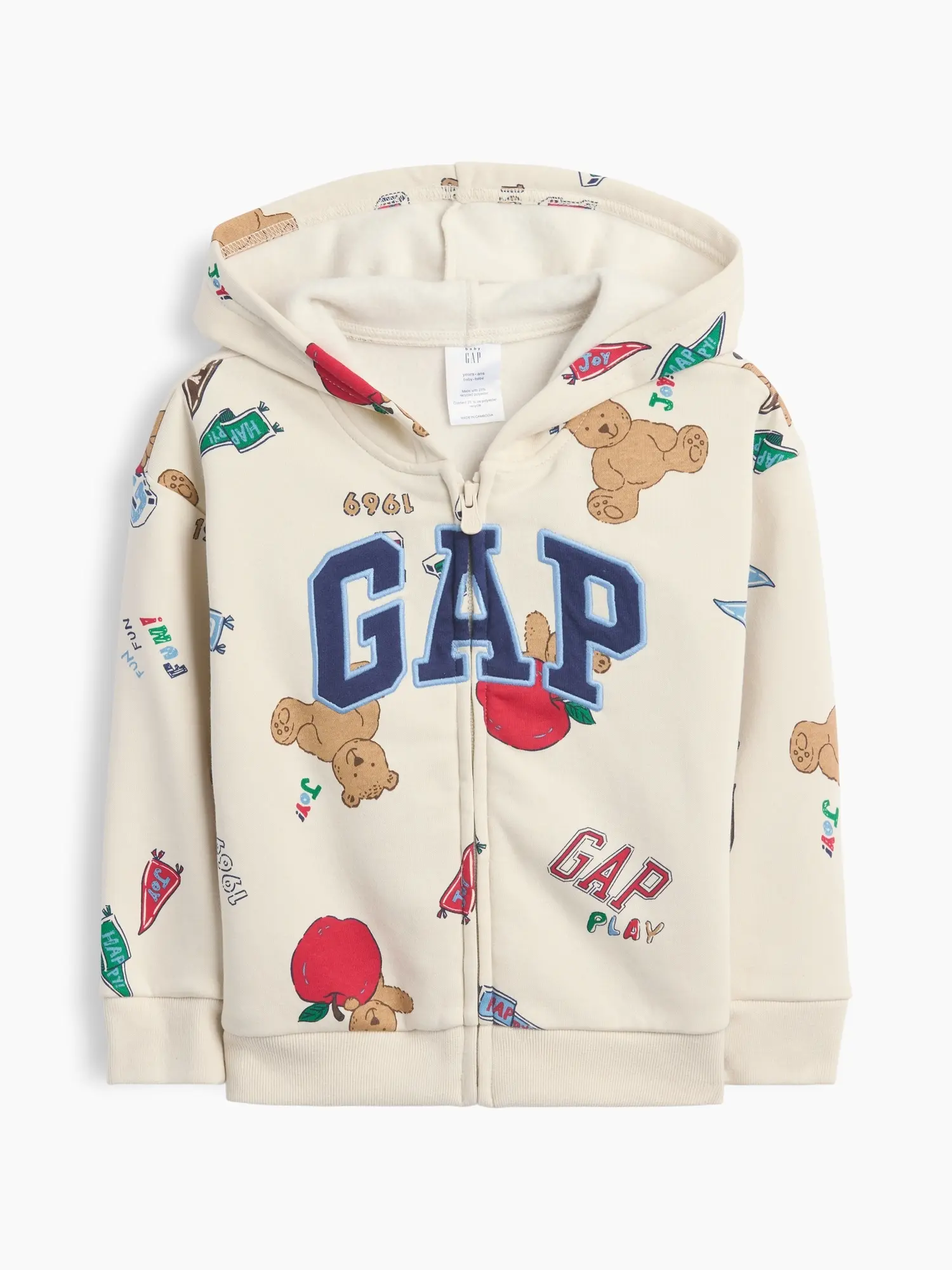 Dětská mikina GAP Brannan Bear s logem