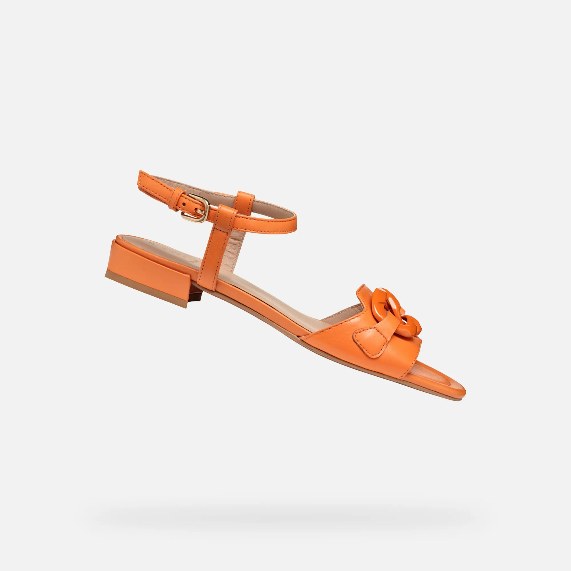 Oranžové dámské sandály Geox New Eraklia