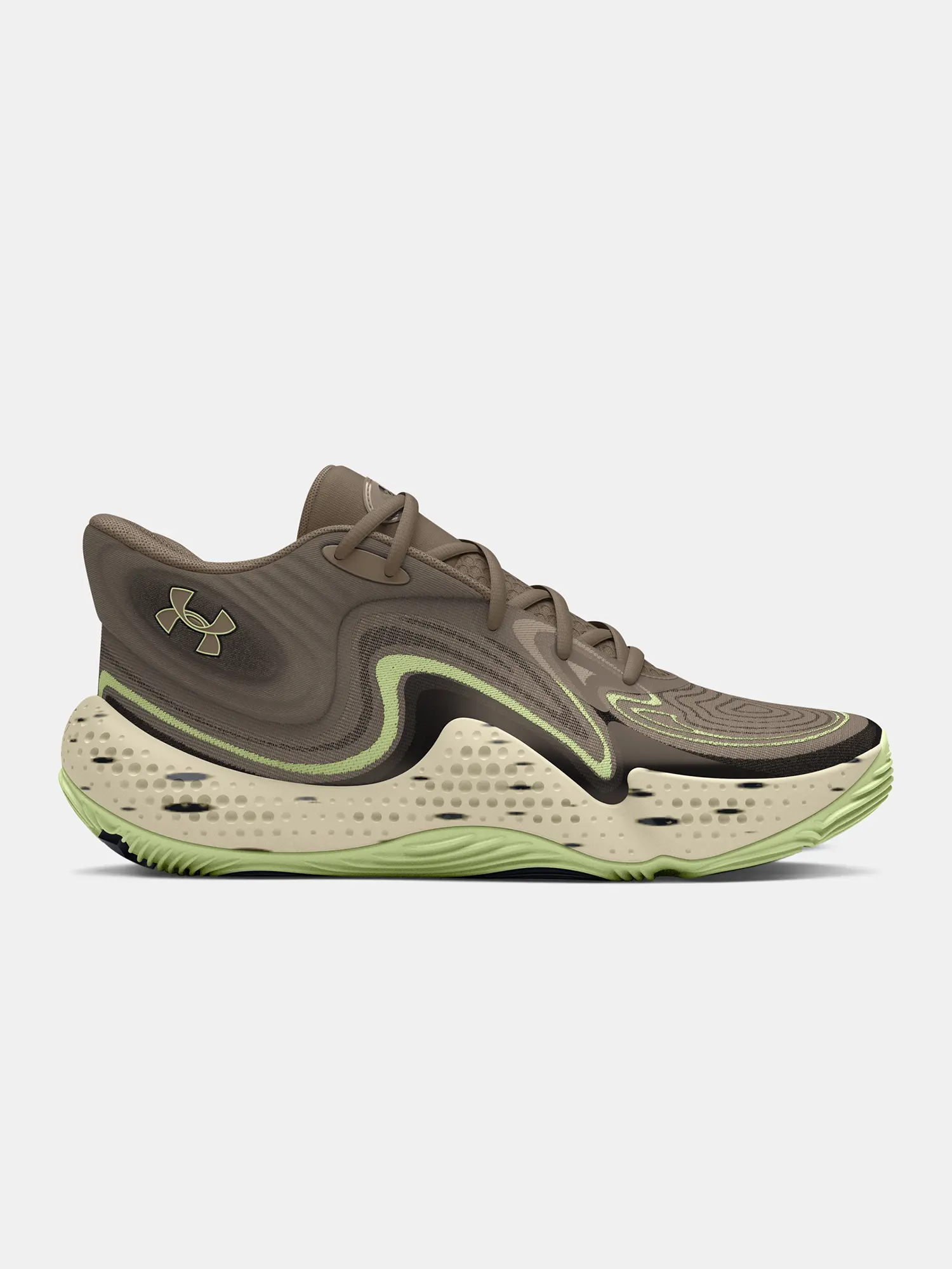 Under Armour Unisexové boty UA Spawn 6 Mid CAMO - unisex