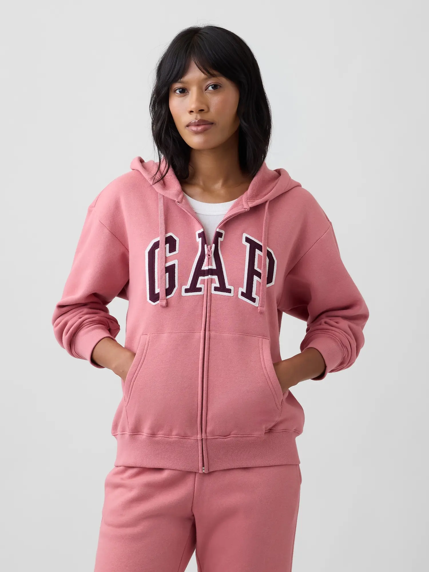 GAP Logo mikina na zip - dámská